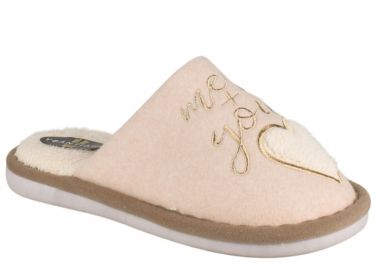 Γυναικείες Παντόφλες Σπιτιού | Υφαντίδης | 267224 | Μπεζ - Υφαντίδης - 